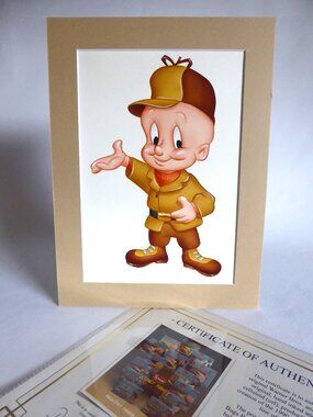 OOAK LOONEY TUNES WARNER BROS. PRODUCTION ARTWORK ELMER FUDD (w/ C of A)